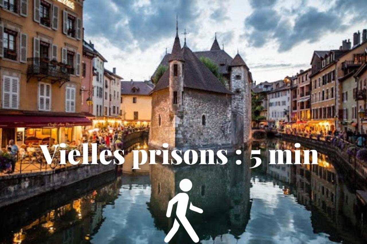 Le Duplex - Hyper Centre - Gare - Wifi - Netflix - Disney + Annecy Eksteriør billede